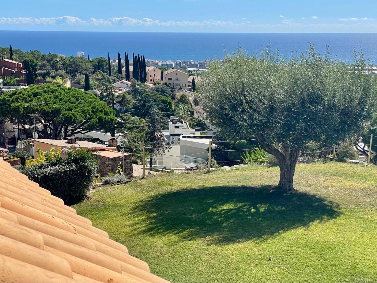Palm Maresme - Suite With Bathroom And Terrasse With Ocean Views In A Private Villa Vilassar De Dalt Ngoại thất bức ảnh